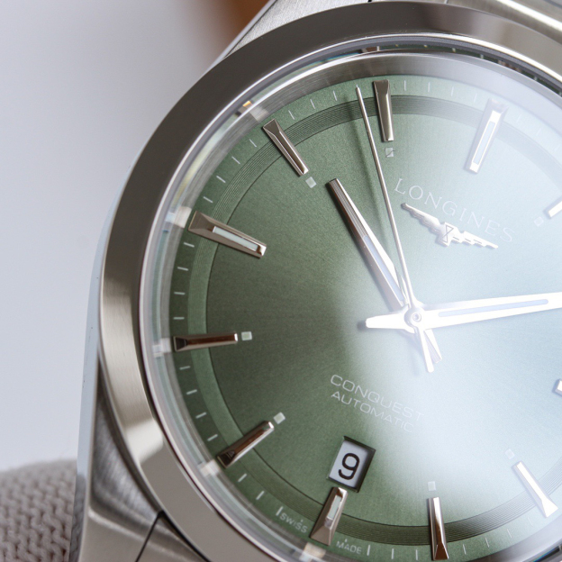 ロンジン「Longines」Conquestステンレススチール メンズウォッチ41MM