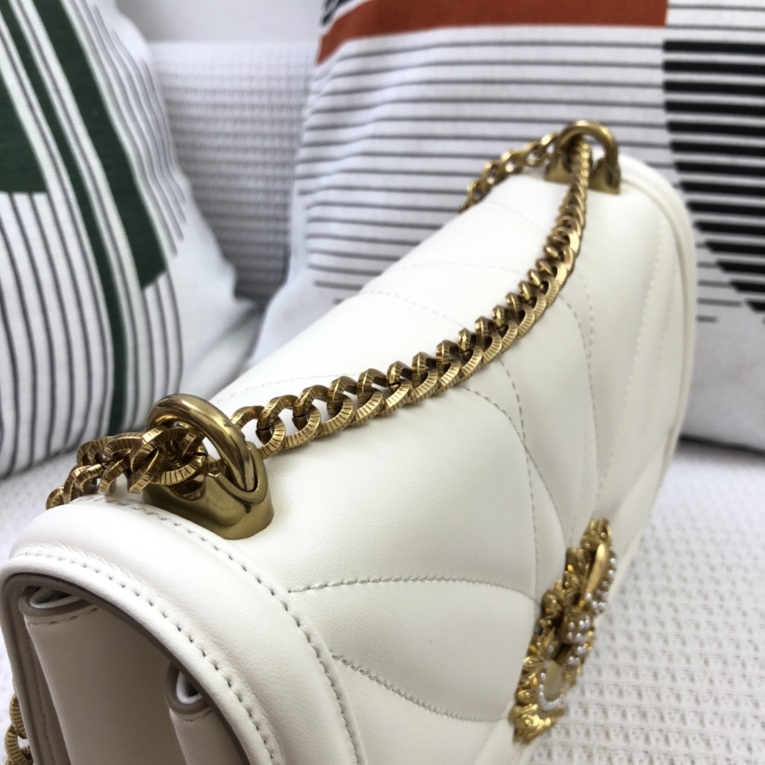 ドルチェ・アンド・ガッバーナ「D&G」Sicily プリントレザー ショルダーバッグ