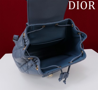 ディオール「Dior」カロ バックパック スモール ラージキャンバスキルト