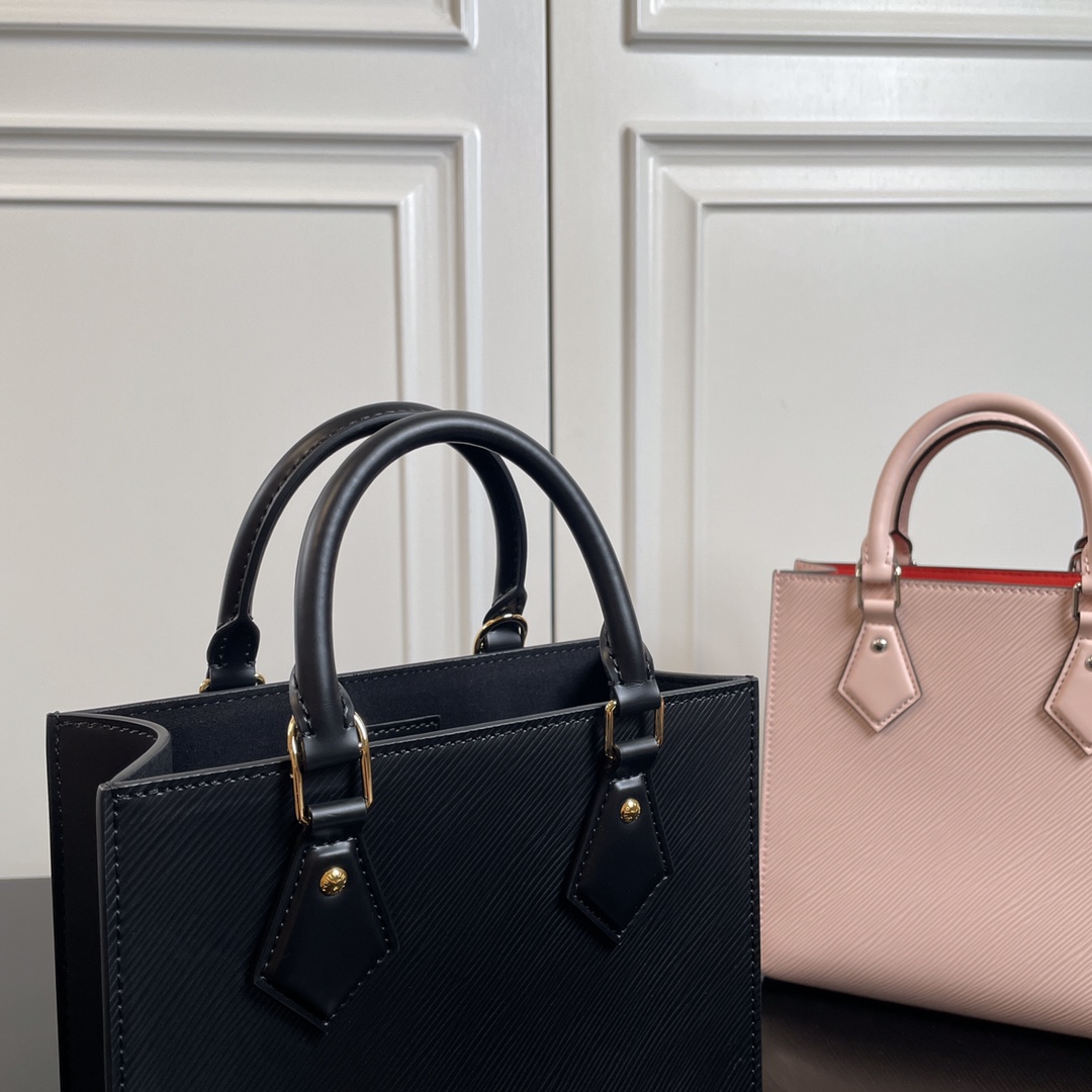 ルイ・ヴィトン「Louis Vuitton」Sac Plat BB レザー ハンドバッグ‌