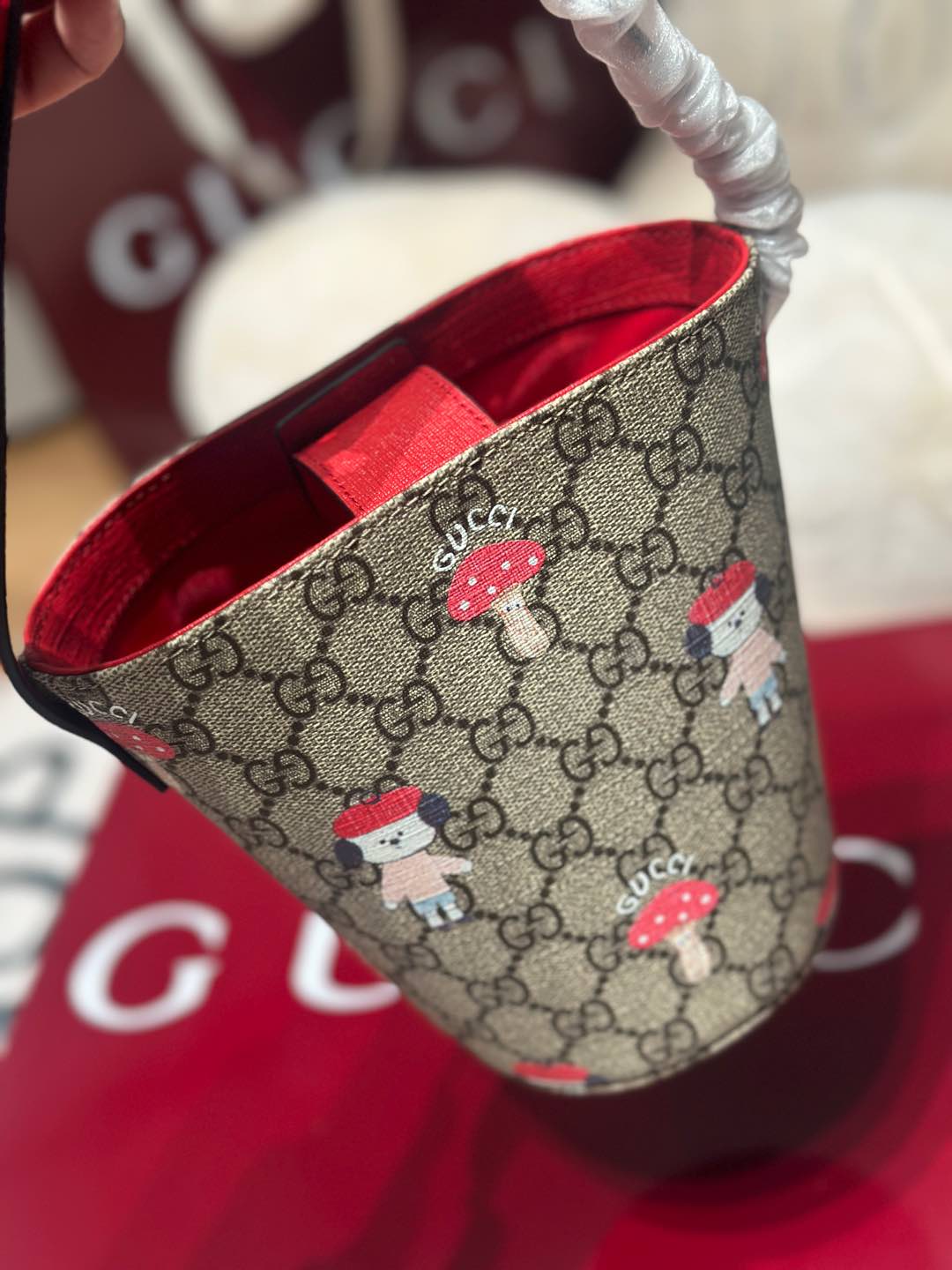 グッチ「Gucci」GG Supreme バケットバッグ