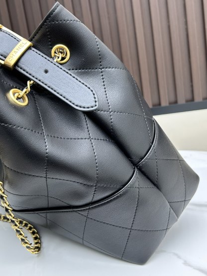 シャネル「Chanel」25A クイルティング トートバッグ アンティークゴールド レディース ショッピングバッグ