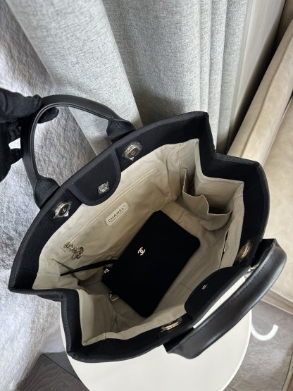 シャネル「Chanel」デニム＆キャンバス マミーバッグ ビーチトート レディース ラージショッピングバッグ