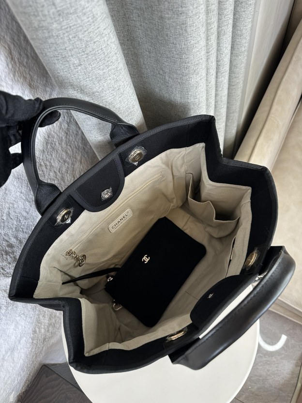 シャネル「Chanel」デニム＆キャンバス マミーバッグ ビーチトート レディース ラージショッピングバッグ