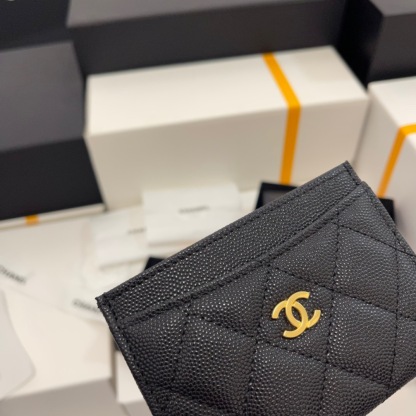 シャネル「Chanel」クラシック カヴィアレザー カードケース