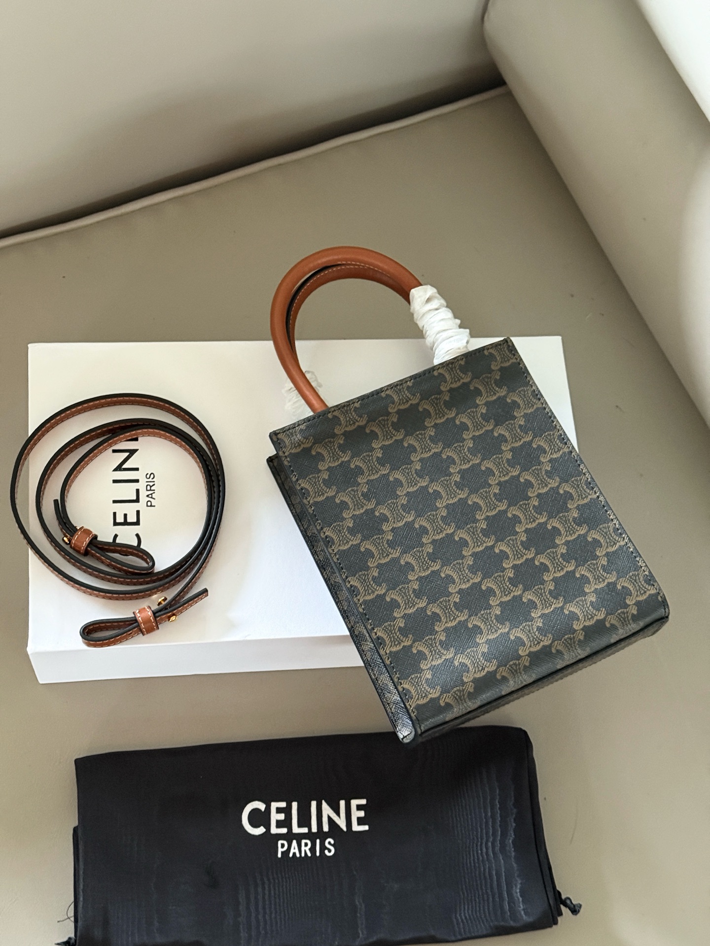 セリーヌ「Celine」ミニ トートバッグ