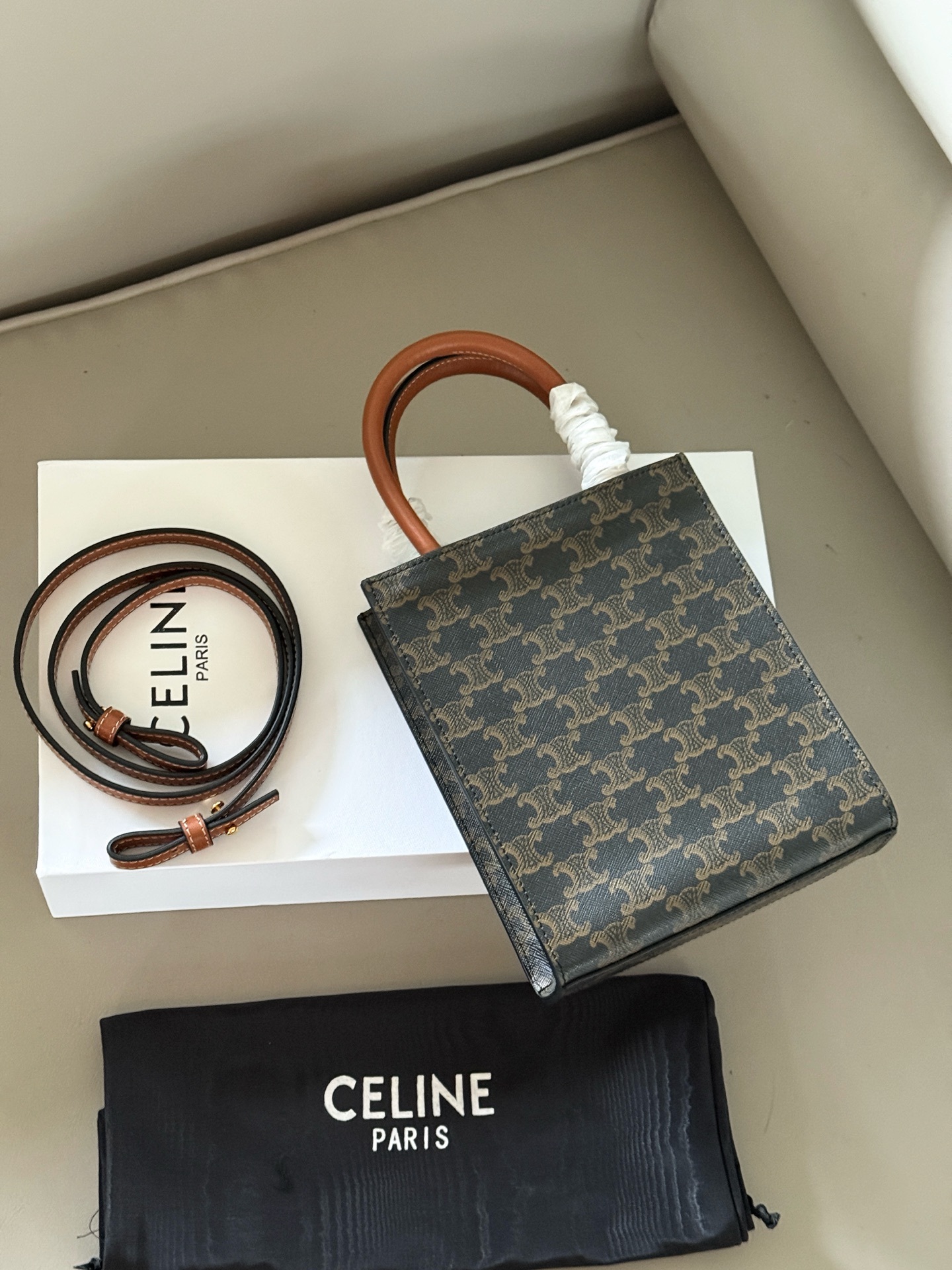 セリーヌ「Celine」ミニ トートバッグ