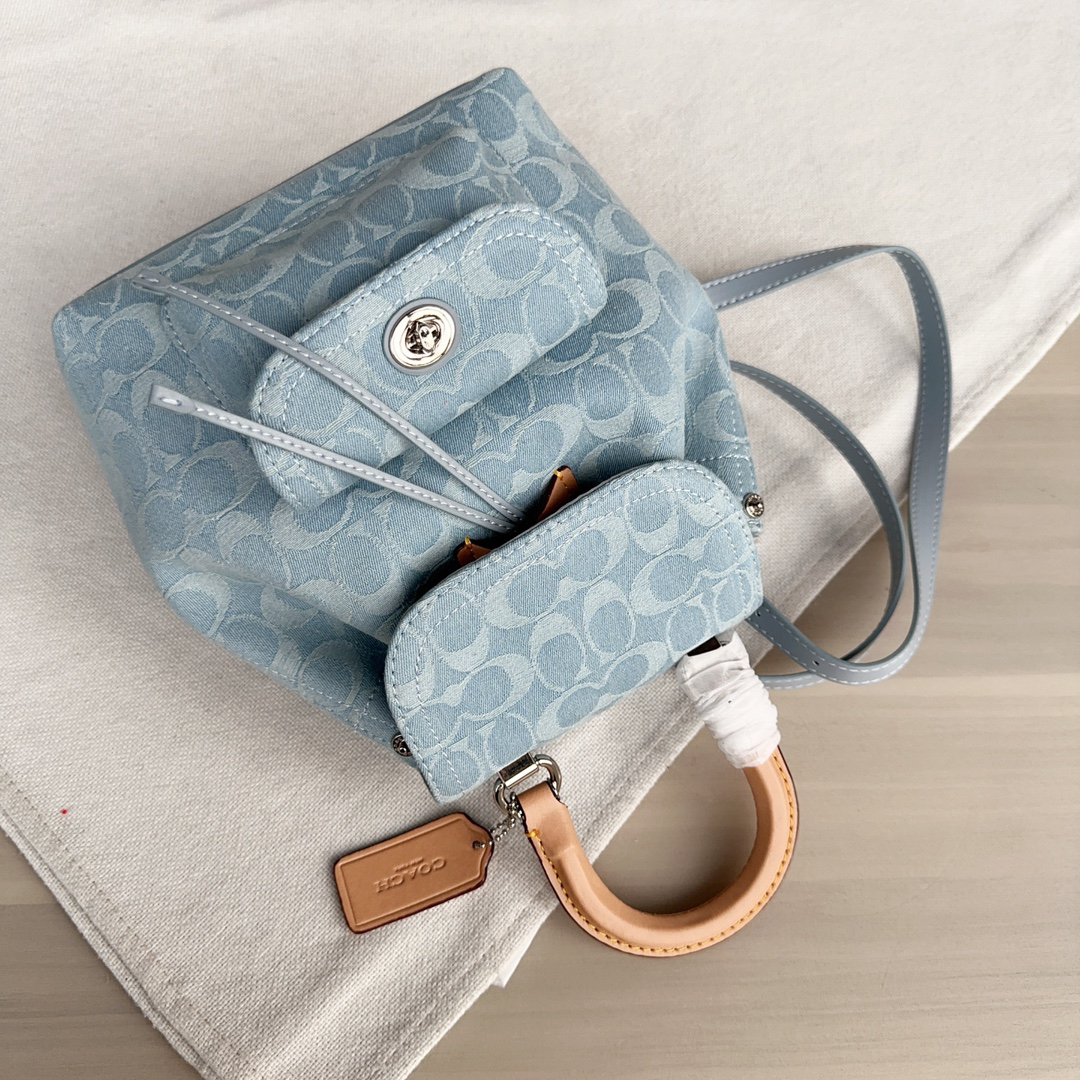 コーチ「Coach」Chambray デニム ミニバックパック