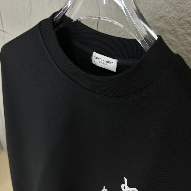 サンローラン「Saint Laurent」エンブロイダード スウェットシャツ