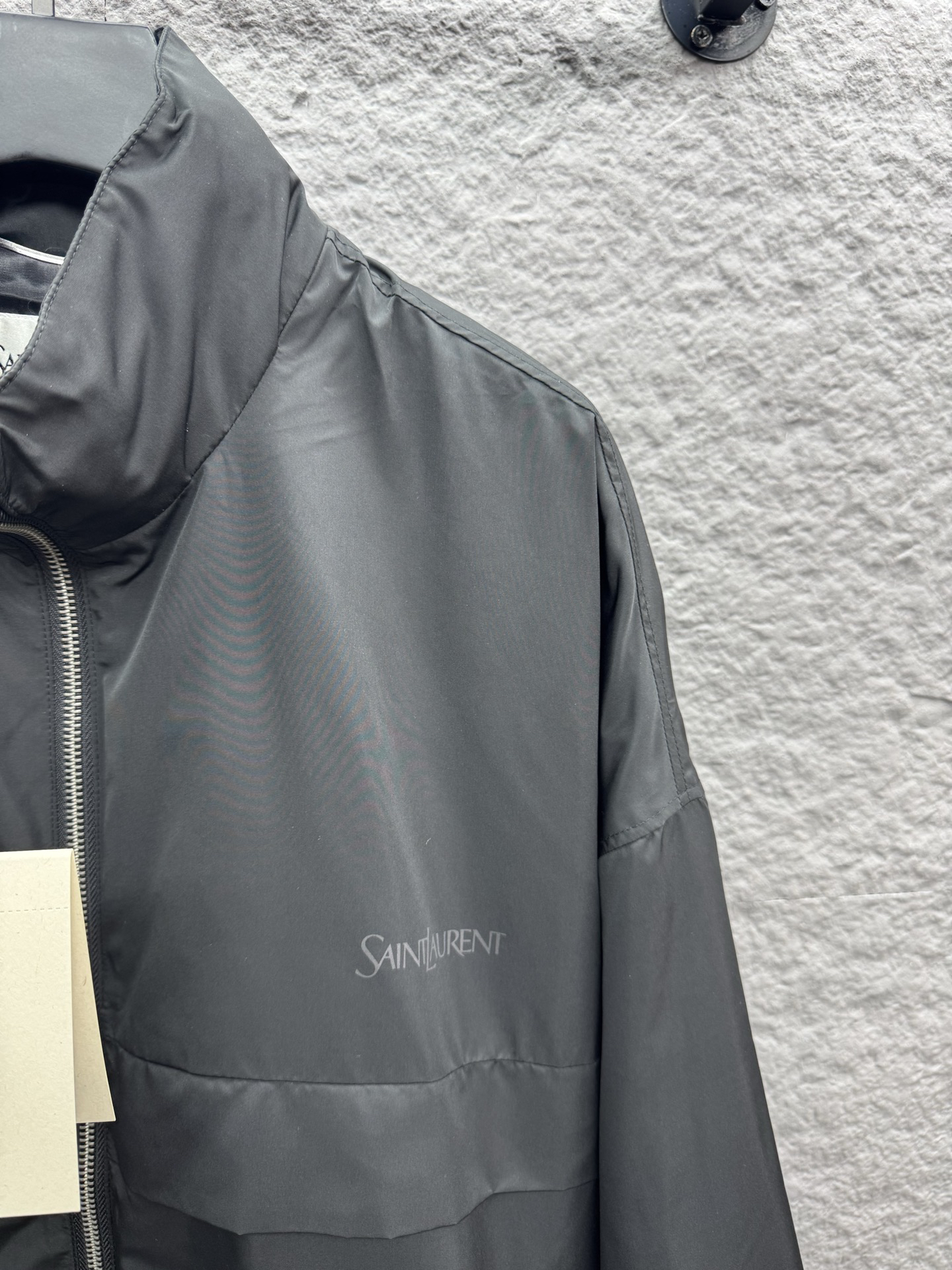 サンローラン「Saint Laurent」モノグラム プリント フーディッドジャケット