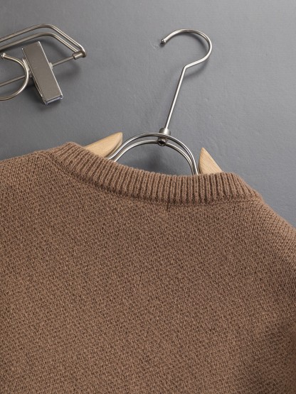 バーバリー「Burberry」25SS キルティッド カシミアブレンド ニットセーター