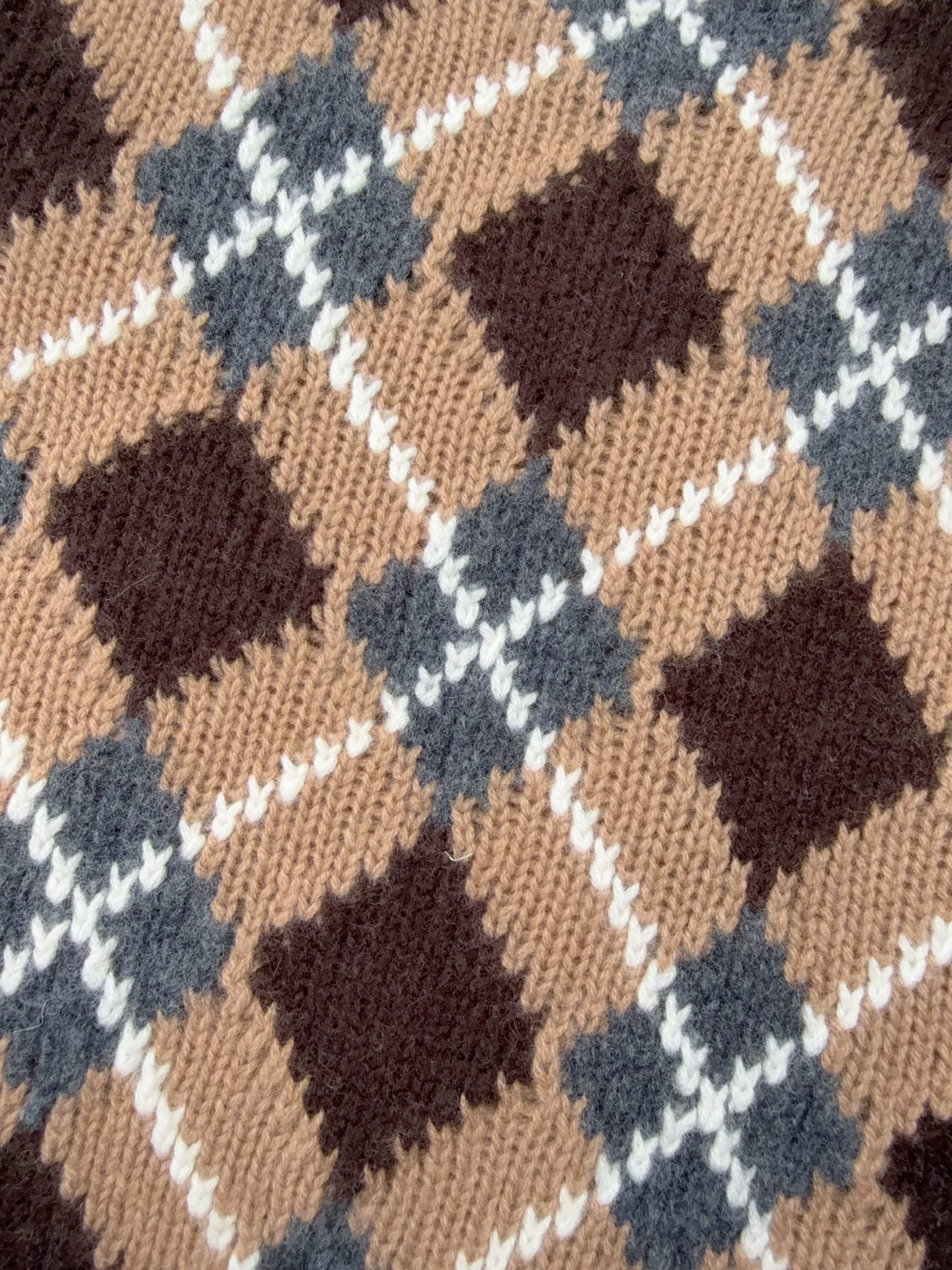 プラダ「Prada」カラーブロックジャカードニットトップ