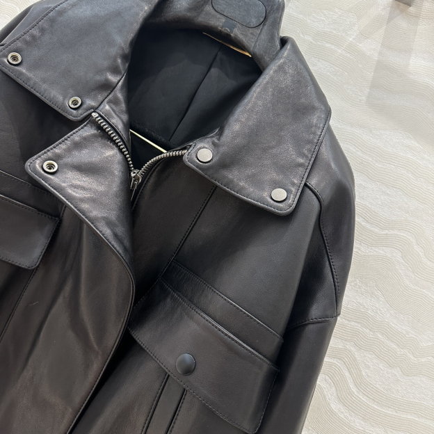 サンローラン「Saint Laurent」 Laurent ラムレザー モトジャケット