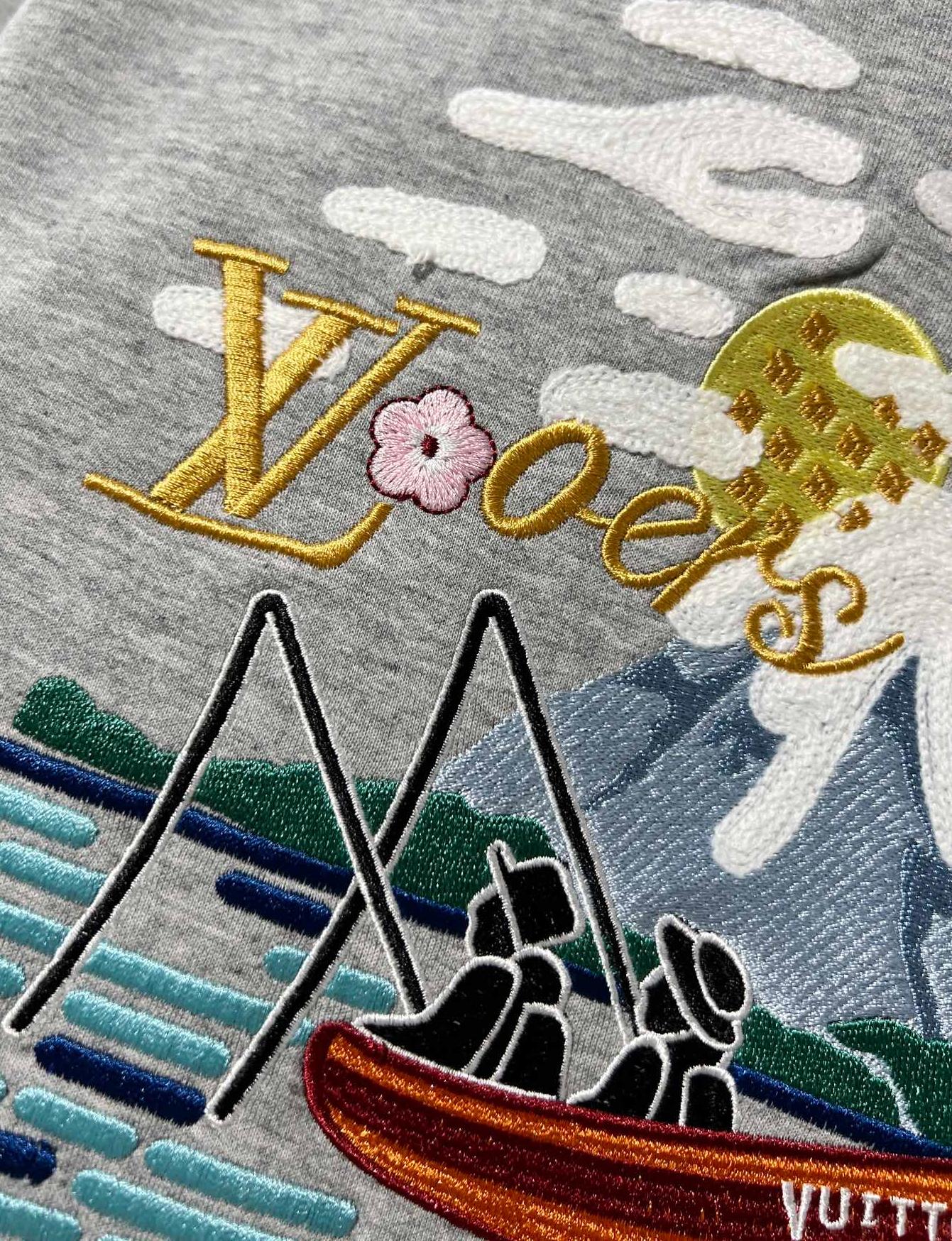 ルイ・ヴィトン「Louis Vuitton」2025秋冬 エンブロイダード ロゴ スウェットシャツ