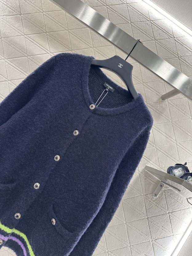 シャネル「Chanel」Coco Neige ボタニカル ニット カーディガン