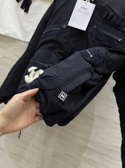 シャネル「Chanel」ヴィンテージ フード付き キルトド コート