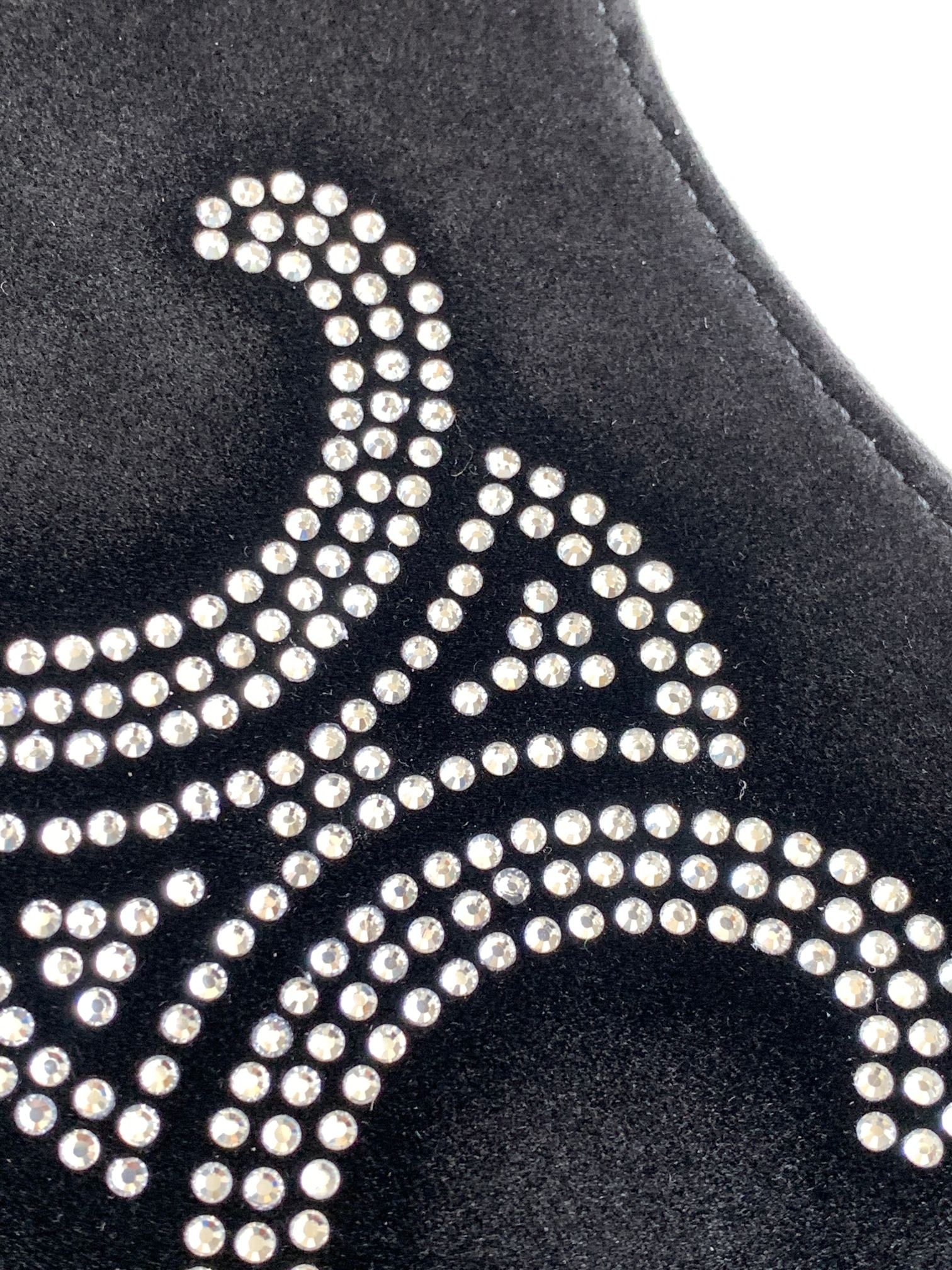 セリーヌ「Celine」 AVA TRIOMPHE スパングル ベルベット ショルダーバッグ