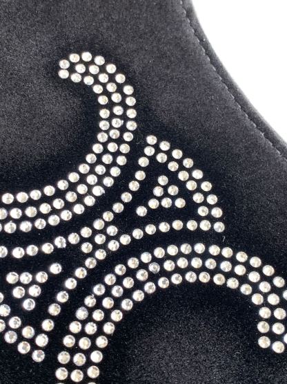 セリーヌ「Celine」 AVA TRIOMPHE スパングル ベルベット ショルダーバッグ