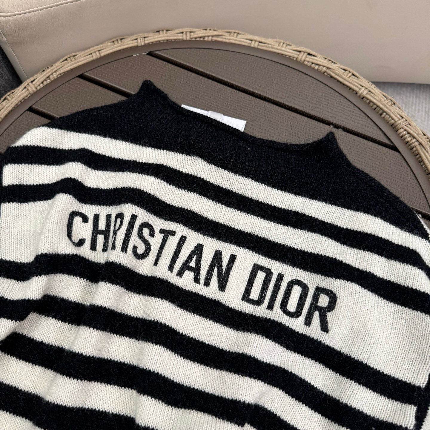 ディオール「Dior」マリンストライプ ニットセーター