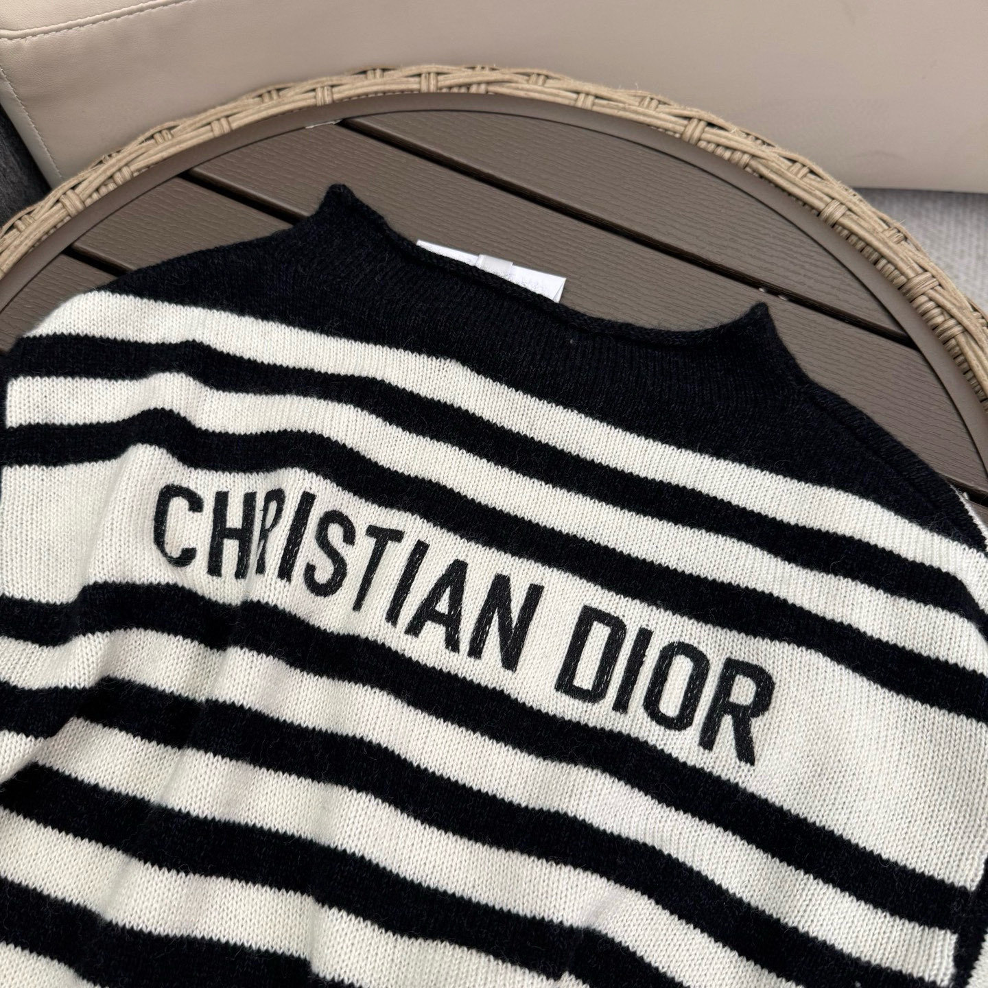 ディオール「Dior」マリンストライプ ニットセーター
