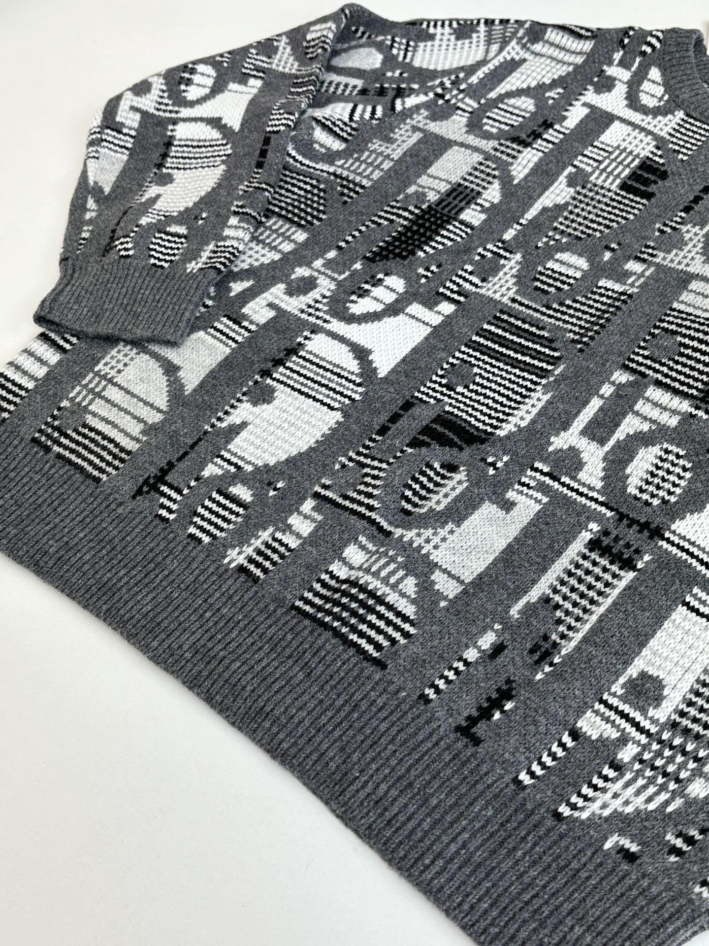 ディオール「Dior」 オブリーク ウール ジャカード ニットセーター