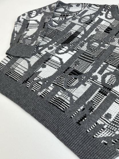 ディオール「Dior」 オブリーク ウール ジャカード ニットセーター