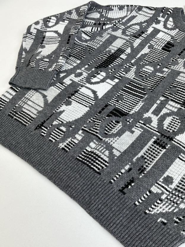 ディオール「Dior」 オブリーク ウール ジャカード ニットセーター