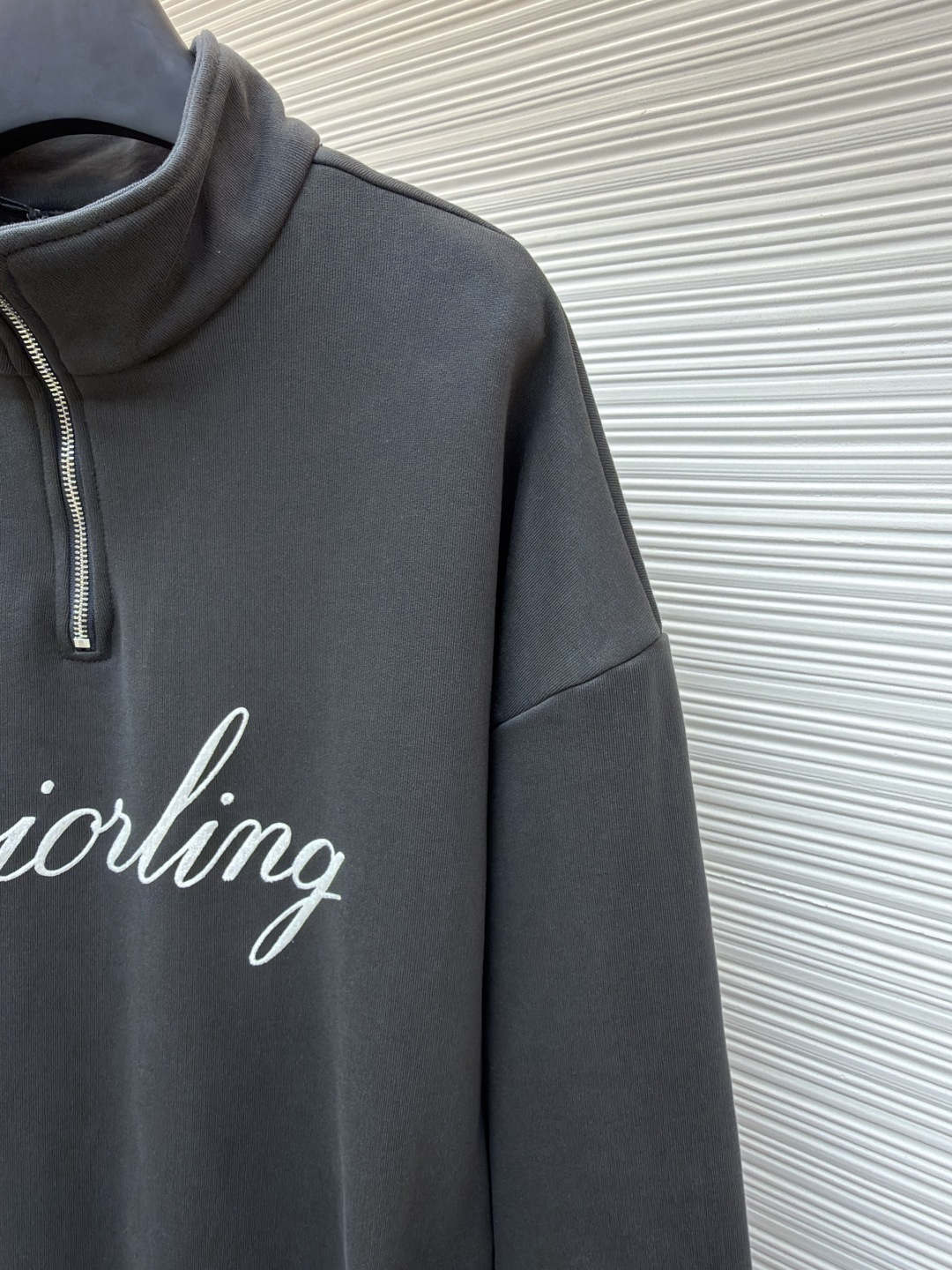 ディオール「Dior」ランニングプリント ハーフジップ スウェットシャツ