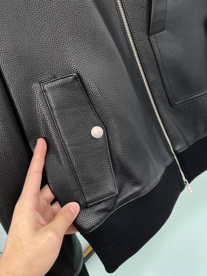 エルメス「Hermès」 ヴェリーヌ カルフスキン アーカイブ スタンドカラー メンズ ジャケット