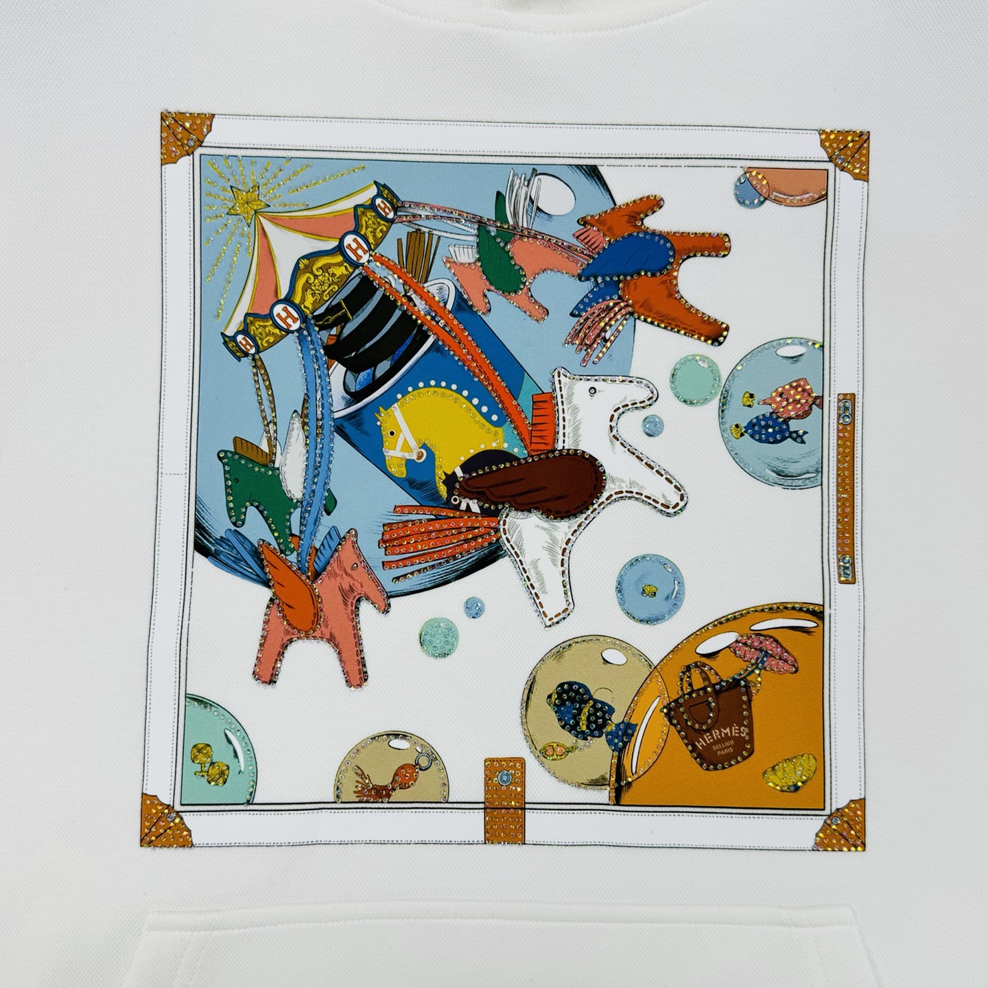 エルメス「Hermès」グラフィティ プリント フーディー