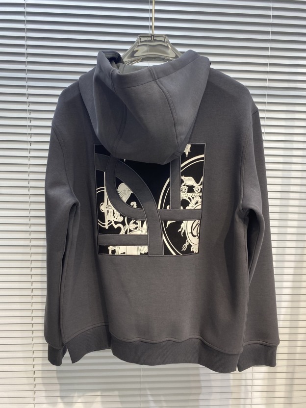 エルメス「Hermès」アプリケ スラウチショルダー パーカー