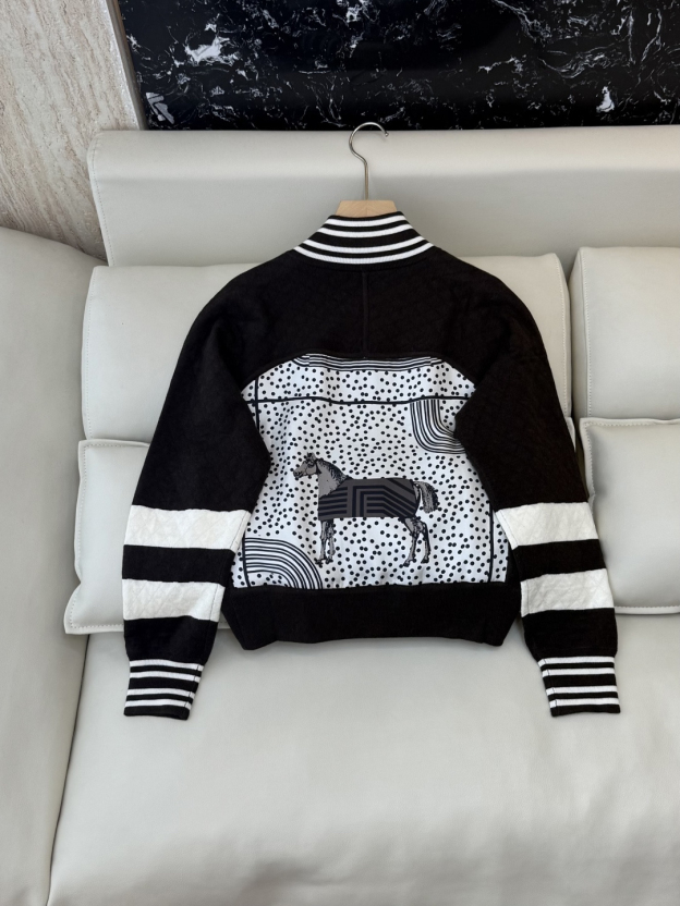 エルメス「Hermès」ウール カーディガン