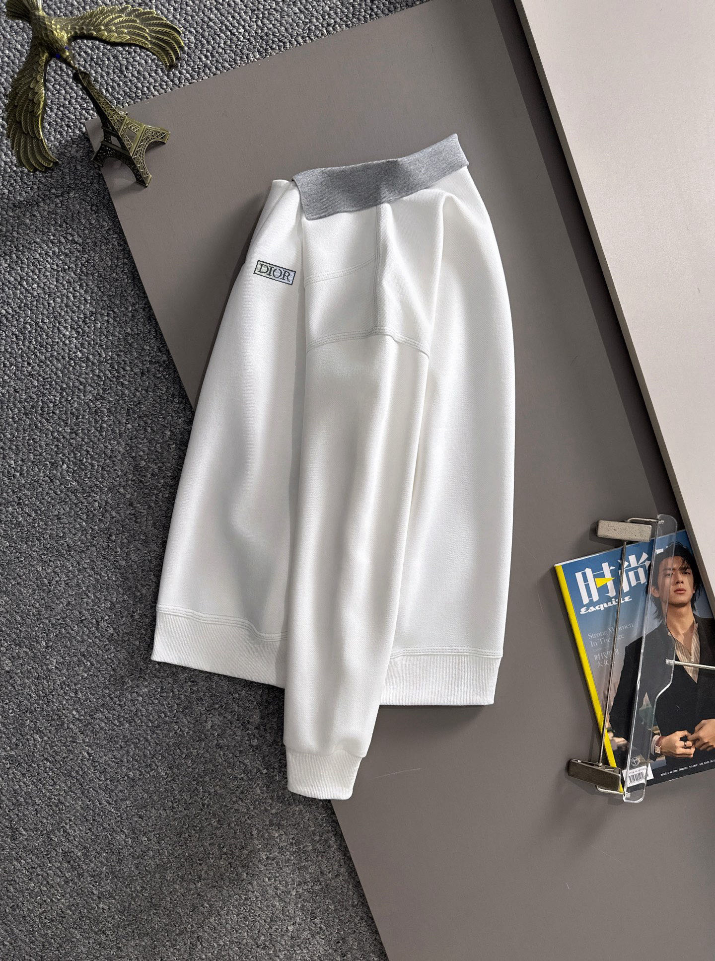 ディオール「Dior」タグ スウェットシャツ ジップカラー