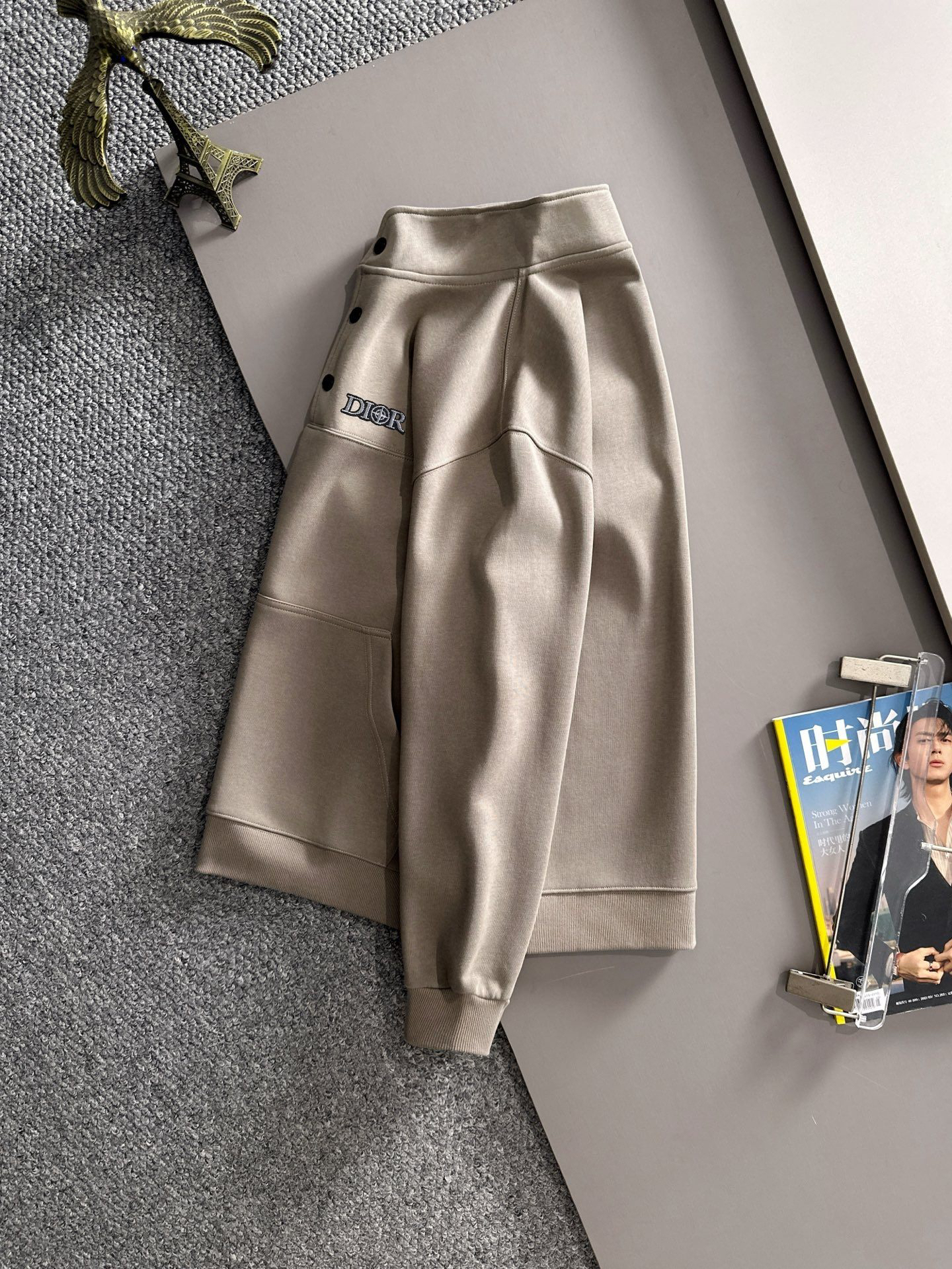 ディオール「Dior」タグ スウェットシャツ ジップカラー