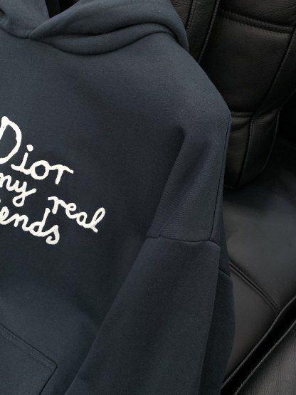ディオール「Dior」刺繍ロゴ フーデッド スウェットシャツ