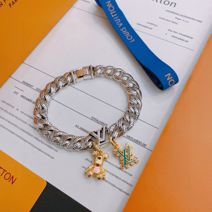 ルイ・ヴィトン「Louis Vuitton」ヴィンテージシルバースタイル ブレスレット