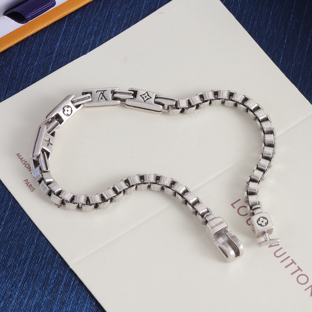 ルイ・ヴィトン「Louis Vuitton」Volt Curb Chain Small Bracelet