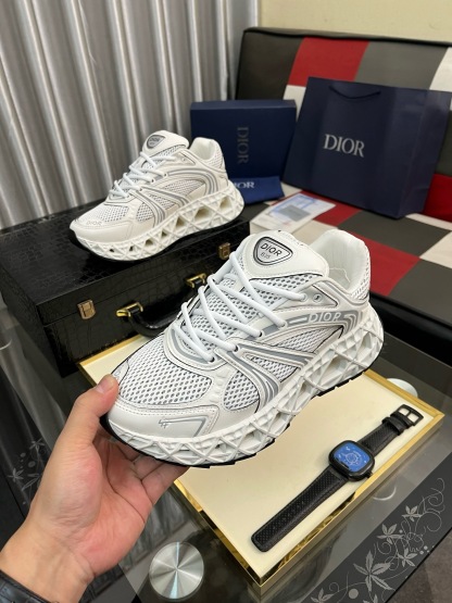 ディオール「Dior」プレミアム レザー カジュアル スニーカー