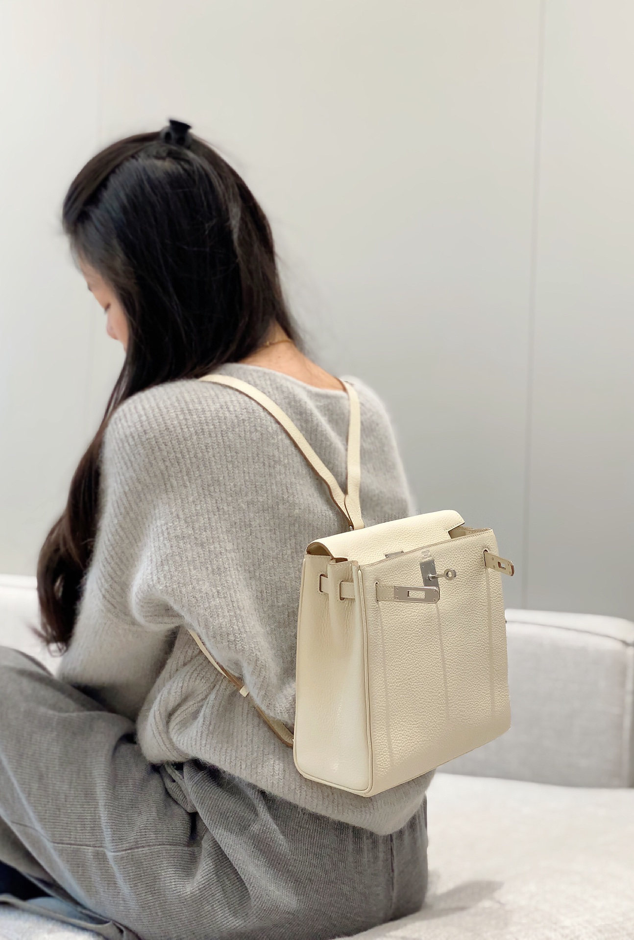 エルメス「Hermès」Herbag Zip 20 ショルダーバッグ