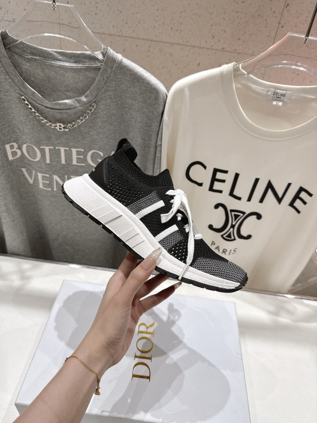 ディオール「Dior」2025SS アカデミック カップル レースアップ スニーカー