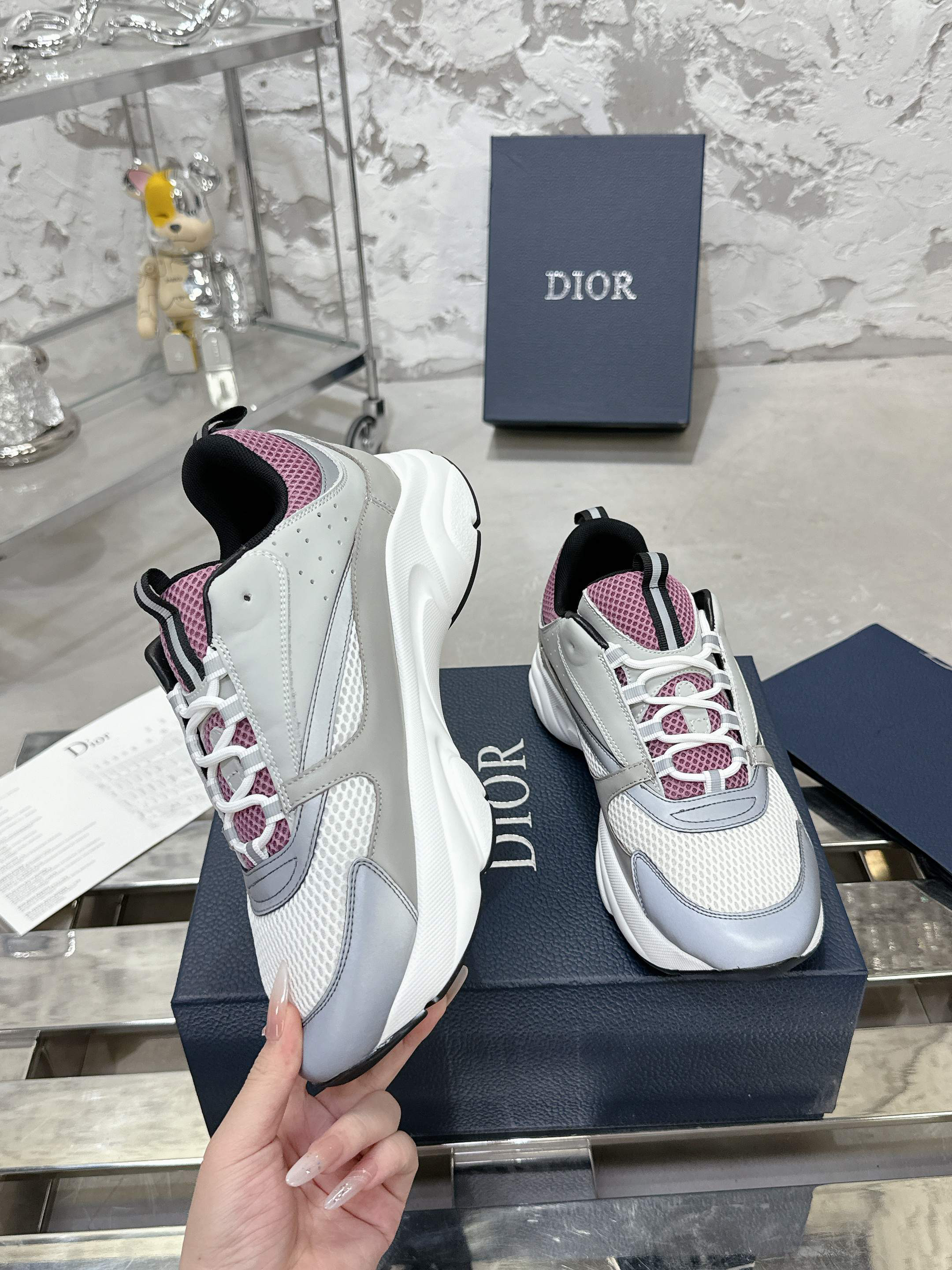 ディオール「Dior」B22 メッシュ スニーカー プレミアム コレクション