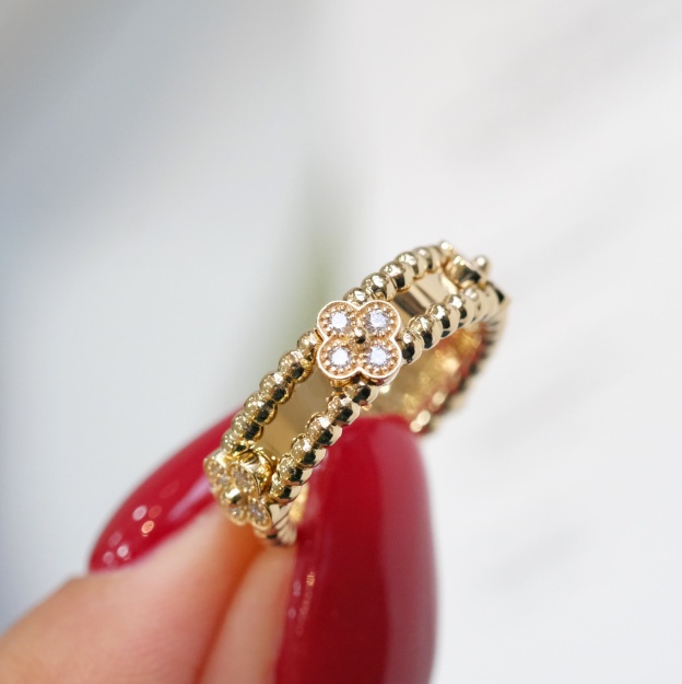 ヴァン クリーフ＆アーペル「Van Cleef & Arpels」vca万華鏡狭版フルドリルリング