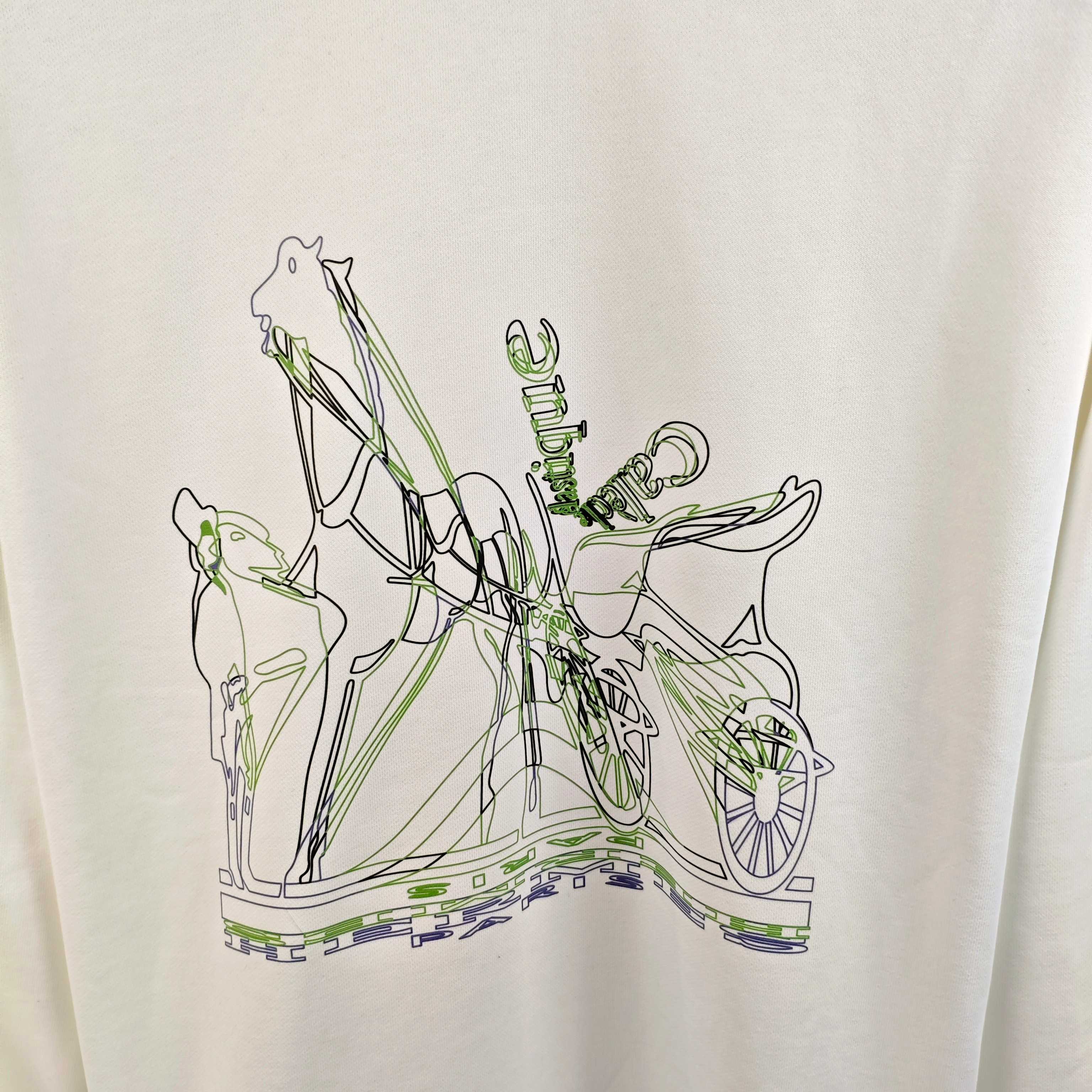 エルメス「Hermès」プリントロゴ スウェットシャツ