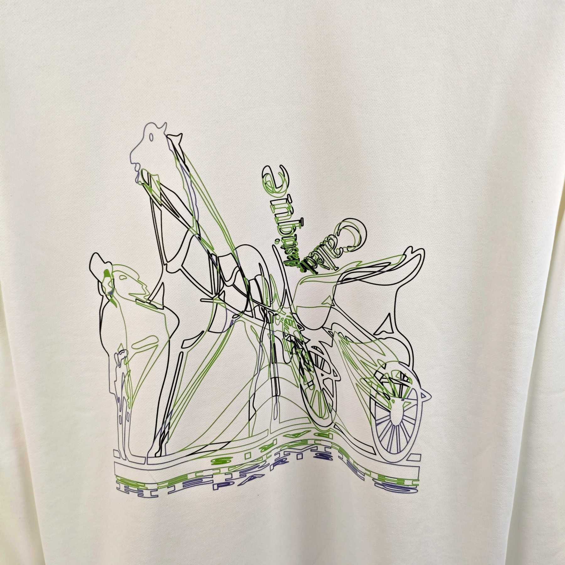 エルメス「Hermès」プリントロゴ スウェットシャツ