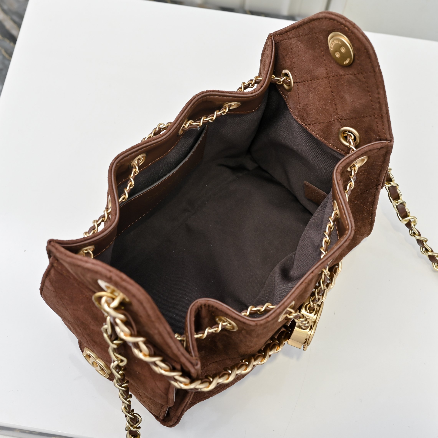 シャネル「Chanel」シャネル 25C スエード×カーフスキン ホーボーバッグ / ショルダーバッグ