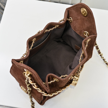 シャネル「Chanel」シャネル 25C スエード×カーフスキン ホーボーバッグ / ショルダーバッグ
