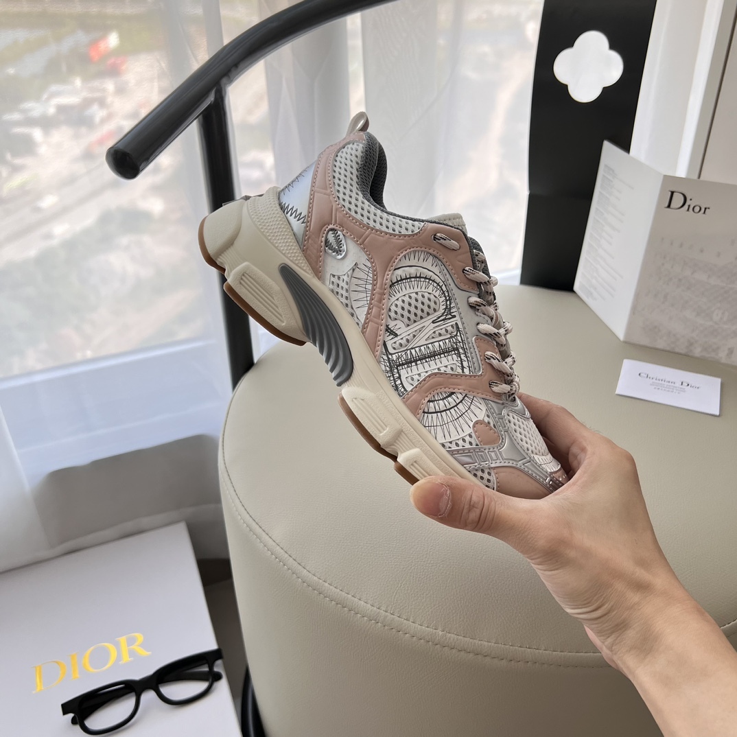 ディオール「Dior」B30 24SS ヘビーデューティーレトロ スニーカー