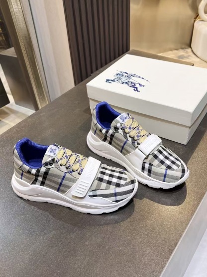バーバリー「Burberry」バーバリー チェック テラス スニーカー / コットンブレンドスニーカー
