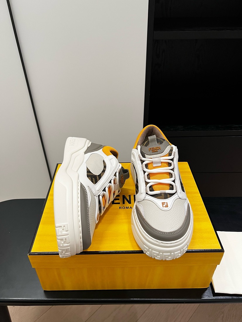 フェンディ「Fendi」フェンディ マッチ スニーカー / レザースニーカー