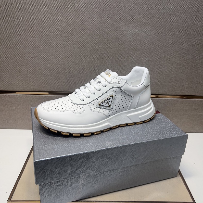 プラダ「Prada」プラダ プレミアムスニーカー (2026年春夏モデル) / レザースニーカー